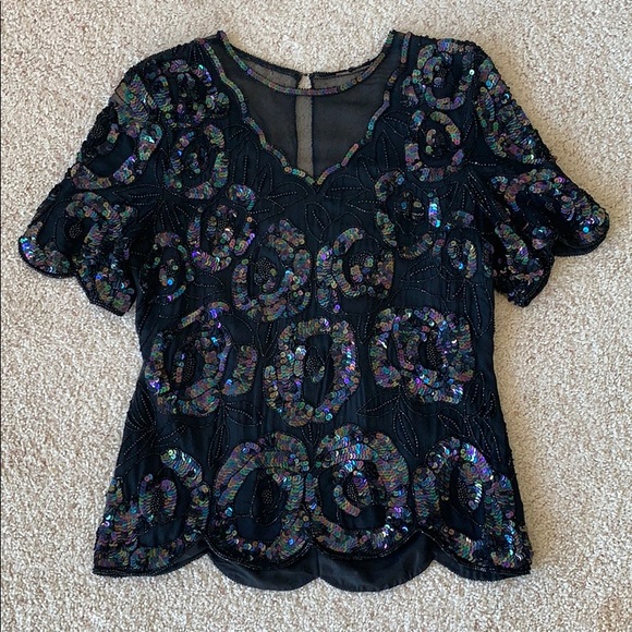 Vintage Sequin Top - Picture 2 of 9